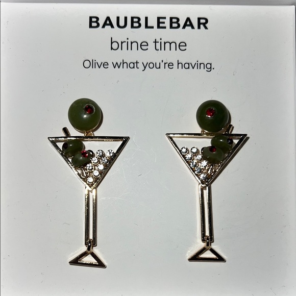 COPY - BaubleBar Olive Martini Earrings - Picture 4 of 6